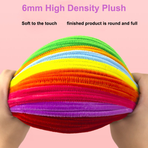 Limpiapipas de chenilla al por mayor, alambres flexibles para manualidades, suministros artesanales hechos a mano para proyectos escolares y proyectos de bricolaje. - Product Image 4