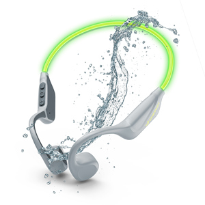 VibeWave - Écouteurs Bluetooth sportifs - Bluetooth 5.4 / Autonomie de 15 heures / Microphone / Éclairage LED / Multipoint - Product Image 4