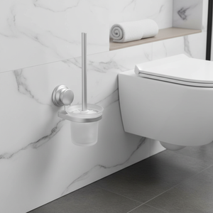Escobilla de baño de aluminio con ventosa mega potente - Product Image 3