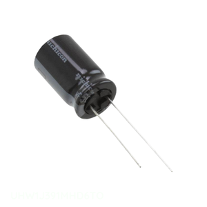 ตัวเก็บประจุแบบมีรูสำหรับ UHW1J391MHD6TO สารส้ม390 uF 20% 63V ตัวเก็บประจุแบบมีรัศมี th 390 uF - Product Image 1
