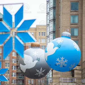 Bông Tuyết giáng sinh bóng globos Inflatable Helium diễu hành bóng bay trang trí Halloween nhãn cầu con người Quà tặng không khí hình cầu cho các sự kiện - Product Image 5