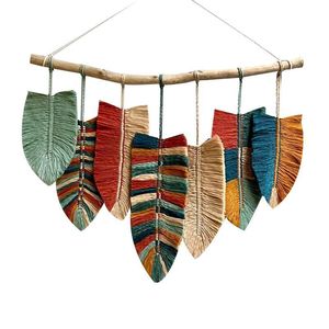 Inssimia mur feuilles marocaines coloré chez l'habitant entrée tissé à la main chambre décoration <span class=keywords><strong>tapisserie</strong></span> - Product Image 5