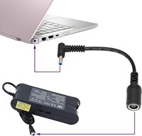 Adaptateur de câble de charge d'alimentation pour ordinateur portable DC 7,4 mm * 5,0 mm à 4,5 mm * 3,0 mm, convertisseur de courant continu pour HP Q99 DJA99