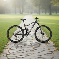 Vélo de montagne unisexe adulte à double suspension, frein à disque, pédale ordinaire, cadre en alliage d'aluminium 27,5/29 pouces - Offre spéciale