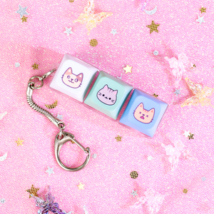 Porte-Clés <span class=keywords><strong>Fidget</strong></span> ASMR avec Interrupteur de Clavier Mécanique, Son de Clic et Touche Lumineuse Interactive en Plastique - Product Image 2