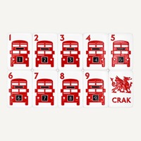 Jeu de Mahjong Américain Classique Style Londres 160 Pièces en Acrylique Rayé Rouge Blanc Bleu, Tuiles Bus à Deux Étages, Cadeau de Vacances Unique