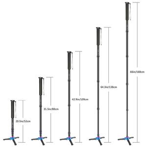 <span class=keywords><strong>Neewer</strong></span>-Monopode extensible pour appareil photo avec base de support de trépied pliable amovible en alliage d'aluminium pour appareils photo reflex numériques Canon Nikon <span class=keywords><strong>Sony</strong></span> - Product Image 4