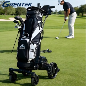 Nouveau design de chariot de golf électrique de luxe léger avec IA, suivi automatique, pliable, 6 roues, capacité de charge de 80 kg, batterie au lithium - Product Image 1