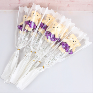 ช่อดอกไม้วันวาเลนไทน์รูปหมีขนาดเล็กช่อกุหลาบสร้างสรรค์ - Product Image 5