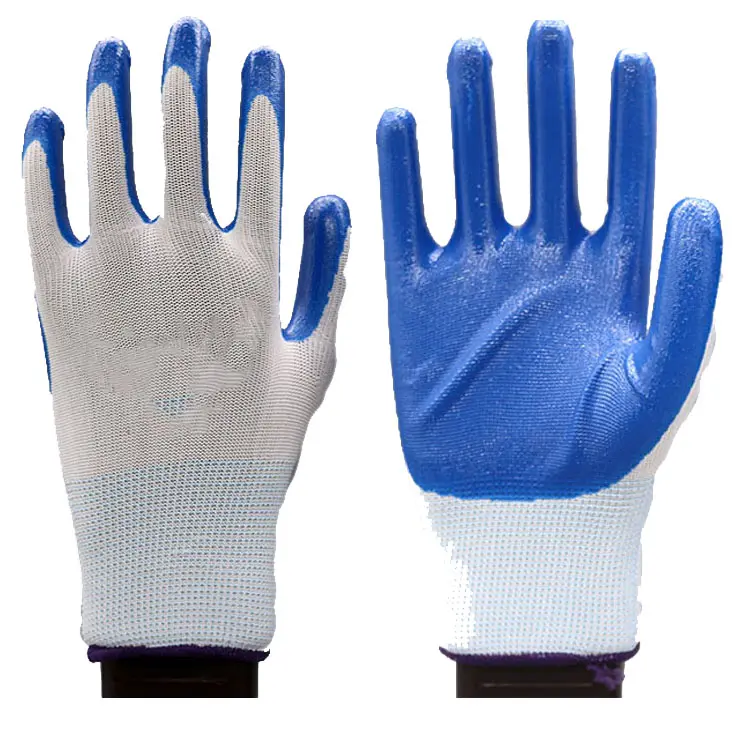 wholesale cheap work gloves for man nitrile coat gloves construct glove for worker