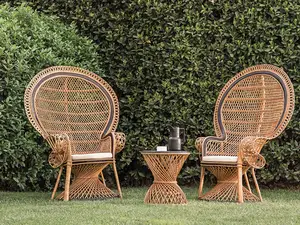 Chaise de paon en osier, à dossier haut, personnalisée, en rotin, pour loisirs jardin, Patio, extérieur, à vente, offre spéciale, meuble de relaxation