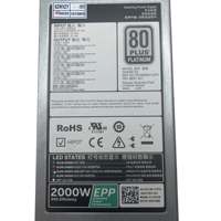 Alimentation de serveur 2000W pour Dell R530 R630 R730 R830 R840 R940, XYK93 960VR DPS-2000EB-2 a D2000E-S2