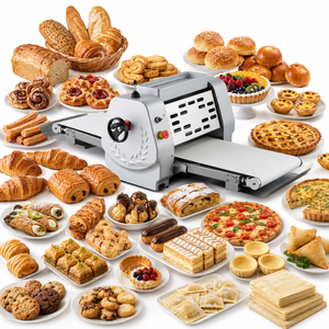 Petite machine à rouler la pâte électrique pour la fabrication de mille-feuilles, de strudels, de pâtes feuilletées, de biscuits, de pâtes à pâtisserie - Product Image 2