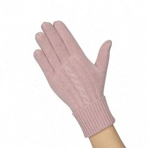 Gants en cachemire pour femmes, personnalisés, pas chers, chauds, à la mode, tricotés pour l'hiver, vente en gros - Product Image 3