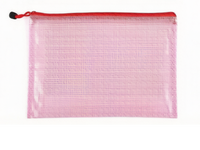 Pochette A4 en PVC à grille zippée, organiseur de documents étanche en gros pour le rangement de jeux de puzzle et de jeux de société