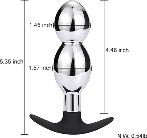 Dongkai New Metall Perlen Butt Plug Prostata-Massage gerät-Expand ing <span class=keywords><strong>Anal</strong></span> Plug Trainer <span class=keywords><strong>Anal</strong></span> Probe G-Punkt Stimulation Adult Sexspielzeug - Product Image 4