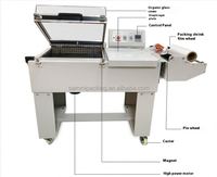 Machine d'emballage sous film rétractable à petit budget pour petites boîtes, avec découpe aux 4 coins et chambre de rétraction thermique