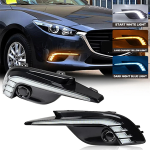 Xe DRL Cho Mazda 3 Axela 2017 2018 2019 LED Ban Ngày Chạy Ánh Sáng Đèn Sương Mù Bìa DRL Lần Lượt Tín Hiệu <span class=keywords><strong>12V</strong></span> Ánh Sáng Ban Ngày Phụ Tùng Ô Tô - Product Image 2
