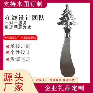 Stainless Steel Butter Knife Christmas Tree Shape Butter <b>Scraper</b> Holiday Tableware Decorative <b>Kitchen</b> Tool <b>For</b> Christmas - Product Image 5