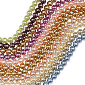 Perlas Sintéticas Redondas de Laboratorio de Grado A, 10 mm, 16 Colores, Cuentas Sueltas de Vidrio para Hacer Collares y Pulseras - Product Image 3