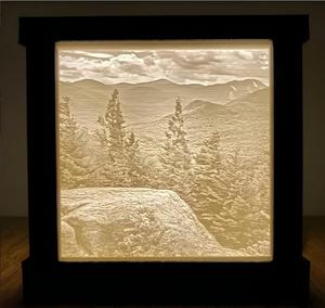 New Arrival Customized 3D Printing Gift <b>Box</b> with Photo <b>Frame</b> 3D Printed Lithophane <b>Box</b> with <b>Picture</b> for Bedroom Bedside Table - Product Image 3