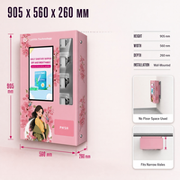 Distributeur automatique mural Yunyin avec écran de 21,5 pouces, refroidissement par compresseur, capacité personnalisable pour