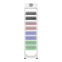 Stehender Metall nagellack Großer Displayst änder Rack Schnell installation Kosmetik Display Rack