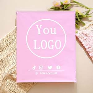 Courier <b>Mailers</b> Custom Logo Matte Pink Mailing Bag for <b>Shipping</b> Clothing Clothes Apparel Packaging Printed Plastic Poly Bags - Product Image 1