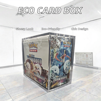 Moderne Transparente Maßgefertigte Vormontierte Pokémon-Karten Vitrine Acryl Rechteckiger Organizer Aufbewahrungs- und Präsentationsständer