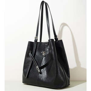 Bolso de hombro de cuero genuino para mujer, fabricante personalizado ODM, bolso tipo cubo retro de lujo para mujer de gran capacidad - Product Image 4