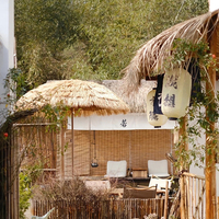 Toiture en chaume synthétique imperméable pour maison de loisirs et jardin