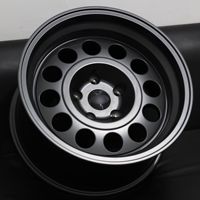 Jantes de voiture en alliage d'aluminium forgé 5x112 PCD Noir mat Style acier Roues légères Haute résistance Jantes automobiles Ajustement personnalisé