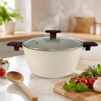 Ensemble de batterie de cuisine de haute qualité avec revêtement antiadhésif, comprenant des casseroles et faitouts