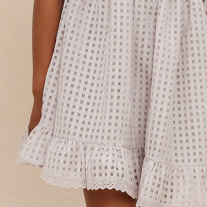 Vestidos de Bebé, <span class=keywords><strong>Ropa</strong></span> Infantil, Mangas Abullonadas Personalizadas, Ribete de Encaje, <span class=keywords><strong>Ropa</strong></span> de Verano para Niña - Product Image 6