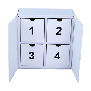 Küp şekilli takvim kutusu Advent takvim kutusu 12 gün boş balmumu eriyik lüks özel noel Advent takvim kutusu - Product Image 6