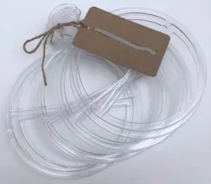 Gantungan jilbab cincin tampilan syal Oval gantungan jilbab gantungan untuk Display gratis sampel plastik bentuk bulat pakaian injeksi plastik