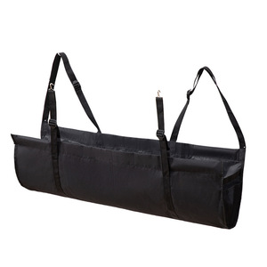 Car Back <b>Seat</b> Organizer Oxford Cloth Hanging <b>Storage</b> Bag Waterproof With Handle 4-7 Compartments Black Trunk Organizer - Product Image 2