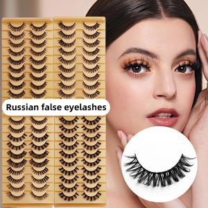 10 paires naturel <span class=keywords><strong>russe</strong></span> D rouleau personnalisé <span class=keywords><strong>faux</strong></span> <span class=keywords><strong>cils</strong></span> en gros Logo personnalisé <span class=keywords><strong>effet</strong></span> 3D oeil de chat <span class=keywords><strong>cils</strong></span> Extensions de haute qualité - Product Image 1