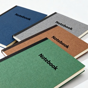 Custom Printed Logo A3 Size Kraft Paper PVC/PP Cover <b>School</b> Blank Notebook Small Diary Plain Pages Business Style Gift Promotion - Product Image 1