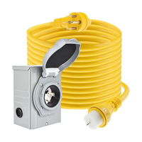 50 Ampere Generator Verlängerung kabel 25 Fuß Generator kabel 125V/250V 12500W Generator Netz kabel NEMA 14-50P/SS2-50R