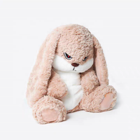 Jouets en peluche personnalisés écologiques en fausse fourrure, lapin en colère, animaux de la ferme, jouets pour enfants, poupées mignonnes et amusantes à vendre
