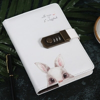 Journal académique A5 à couverture rigide personnalisé, Journal de direction, carnet de notes en cuir PU avec verrouillage à code
