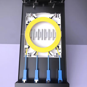 صندوق توزيع/توصيل الألياف البصرية الخارجي ZADEWA ZB002 FTTH مع 16 منفذًا وموصلات ST - Product Image 1