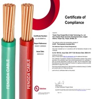 Cable de Construcción Aislado en PVC Fengda de Cobre Trenzado THHN/THWN-2 de 600 V para Mejoras del Hogar, Iluminación y Cableado de Cajas Eléctricas
