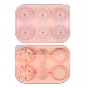 Molde de Silicona para Cubitos de Hielo de 6 Cavidades, Fabricante de Helados, Reutilizable, Ecológico, Logotipo Personalizado OEM/ODM - Product Image 3