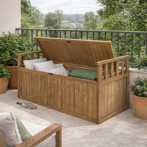 Casetta <span class=keywords><strong>da</strong></span> <span class=keywords><strong>Giardino</strong></span> in Legno di Alta Qualità, Ecologica, Impermeabile, Trattata Termicamente, con Seduta Integrata, Facile <span class=keywords><strong>da</strong></span> Montare - Product Image 1