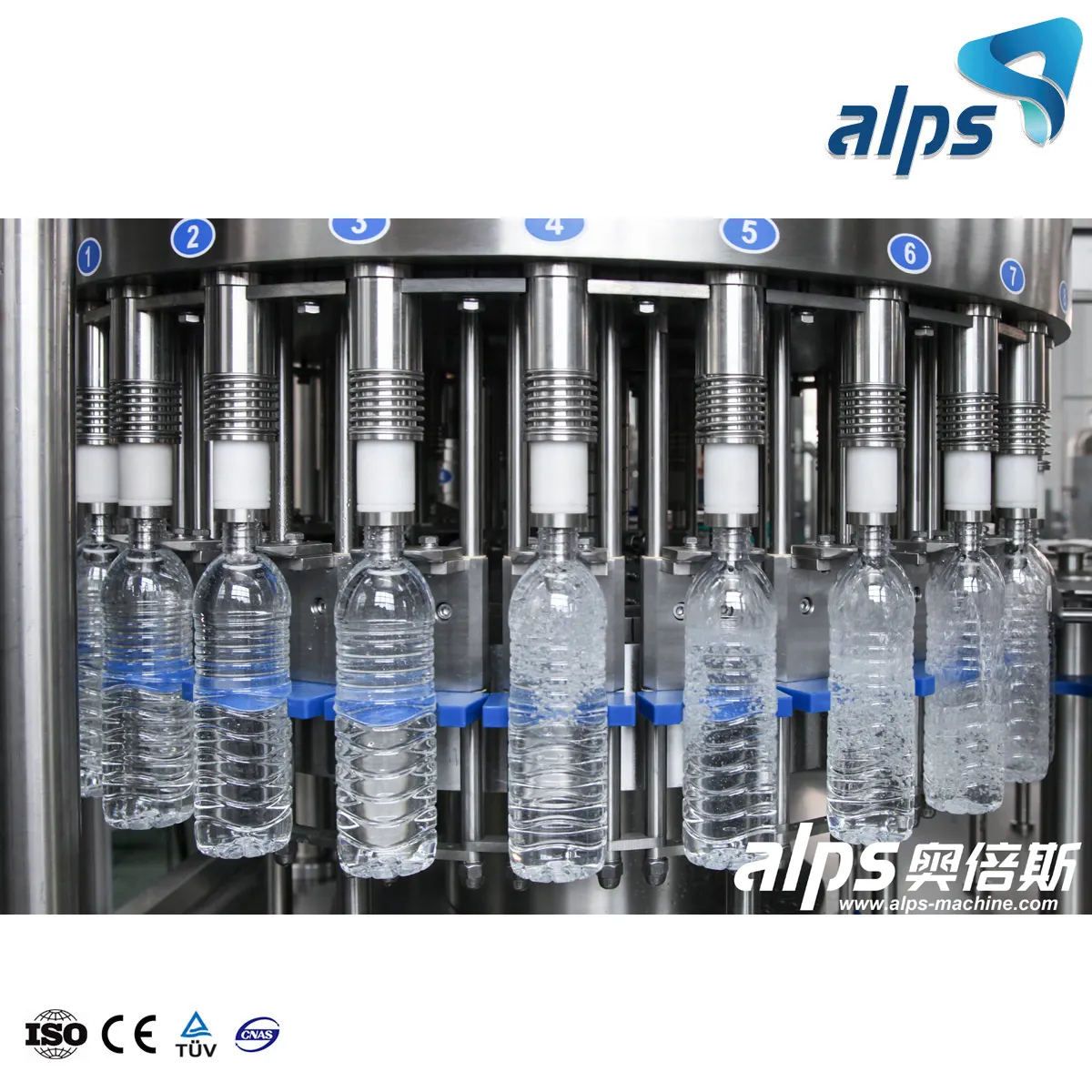 Preço automático Puro Beber Água Mineral Tratamento Lavagem Engarrafamento Tampando Função Máquinas De Enchimento 3em1