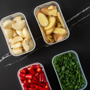 High Quality Modern Rectangle Silicon Fridge Food Storage <b>Containers</b> Kitchen Storage Boxes Bins Food Storage <b>Container</b> Sets - Product Image 5