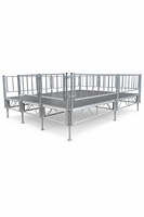 Scène d'événement extérieure en aluminium, scène modulaire portable, scène de concert, église, podium, piste de mariage, plate-forme de scène