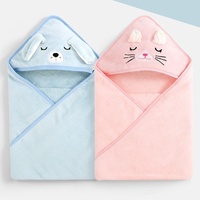 Manta Envolvente para Bebé con Diseño de Dibujos Animados, Toalla de Baño Antibacteriana, Suave y Delicada con la Piel, Modelo de Primavera/Otoño para Recién Nacidos